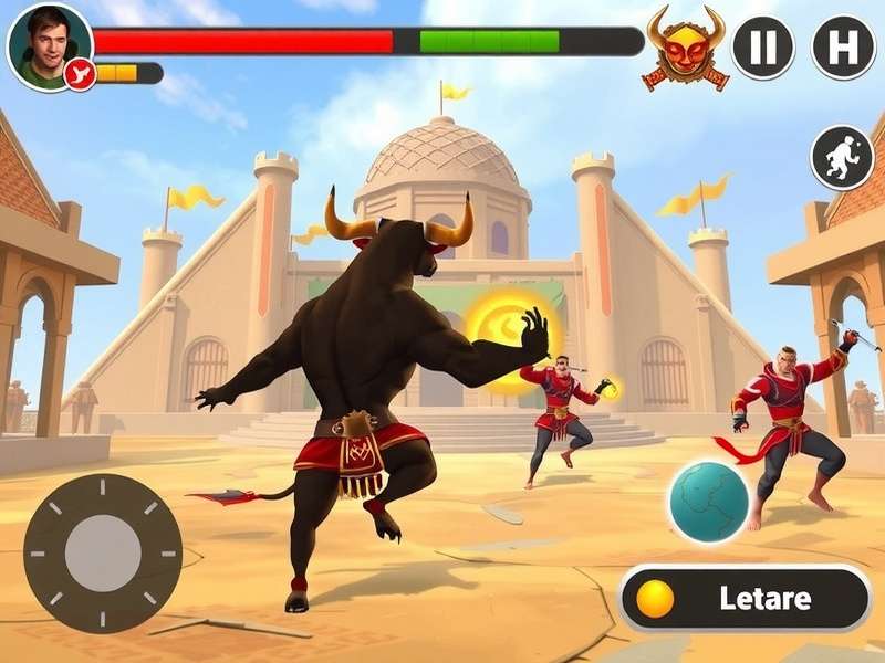 Bull Fighting Hero Game Screenshot
